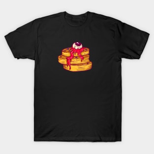 Spooky Pancake Halloween Theme T-Shirt